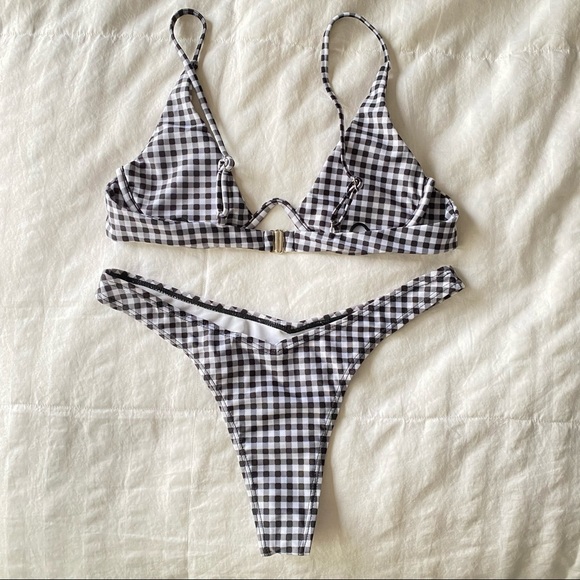 Talia Collins Gingham Bikini - Picture 2 of 5